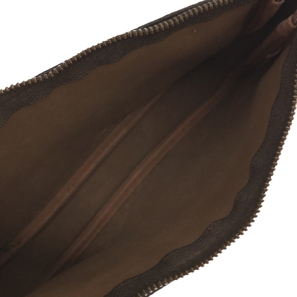 Louis Vuitton Pochette Accessoire Canvas Monogram Handbag Brown - Picture 6 of 12